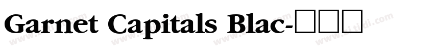 Garnet Capitals Blac字体转换